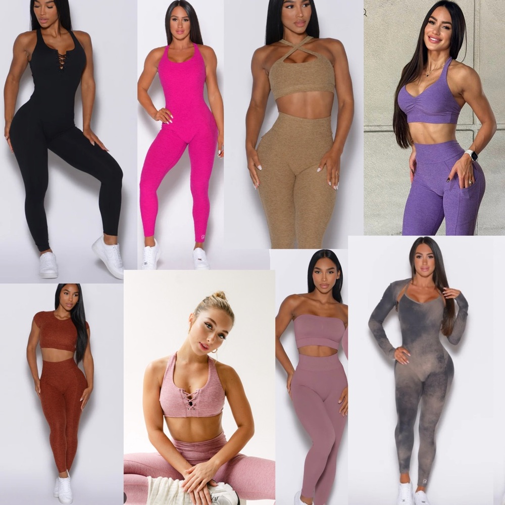 Bundle sale 8 bombshell sportswear jumpsuits and two piece matching sets